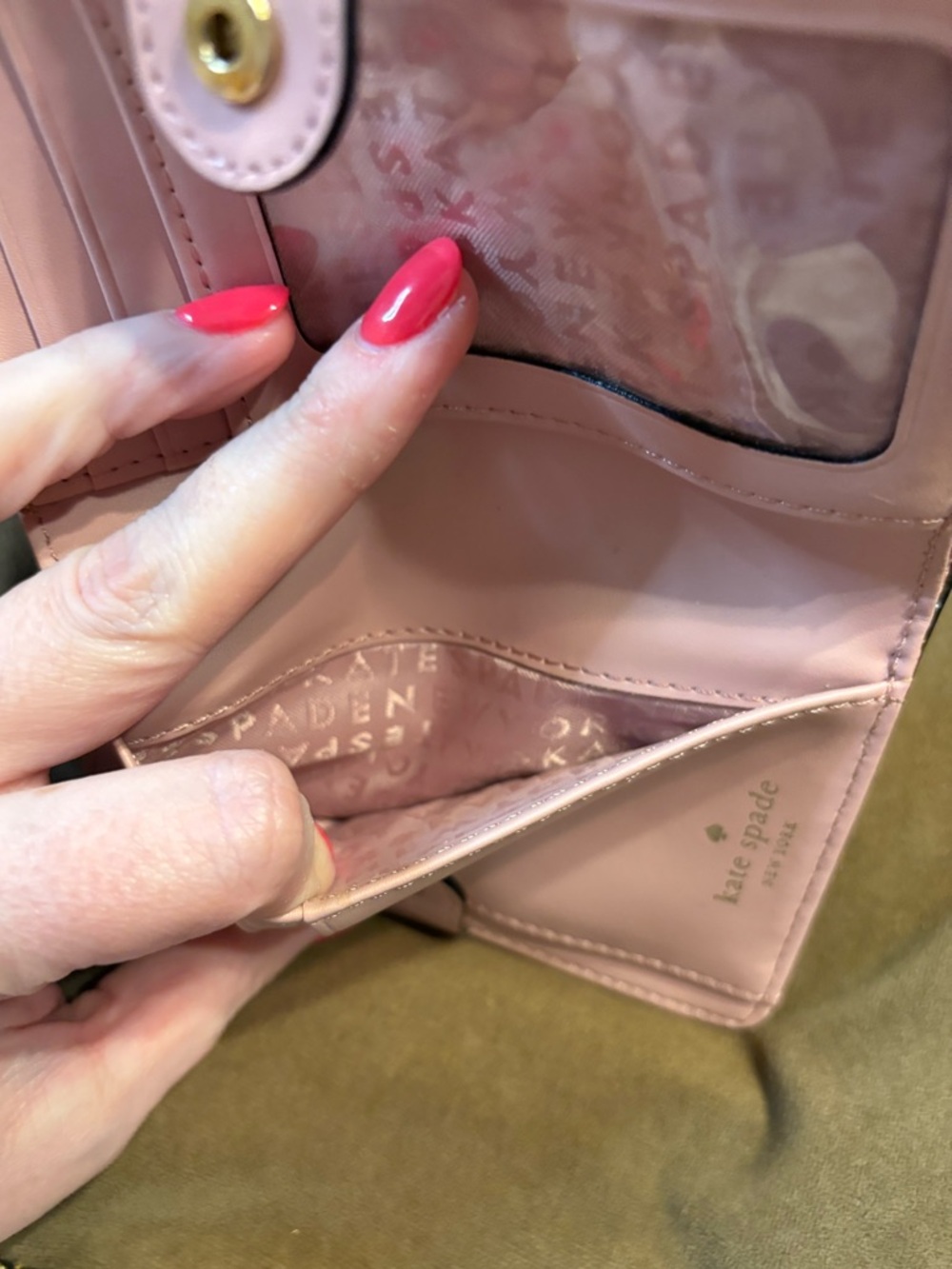 kate♠️spade pink pebbled leather wallet - Picture 10 of 16